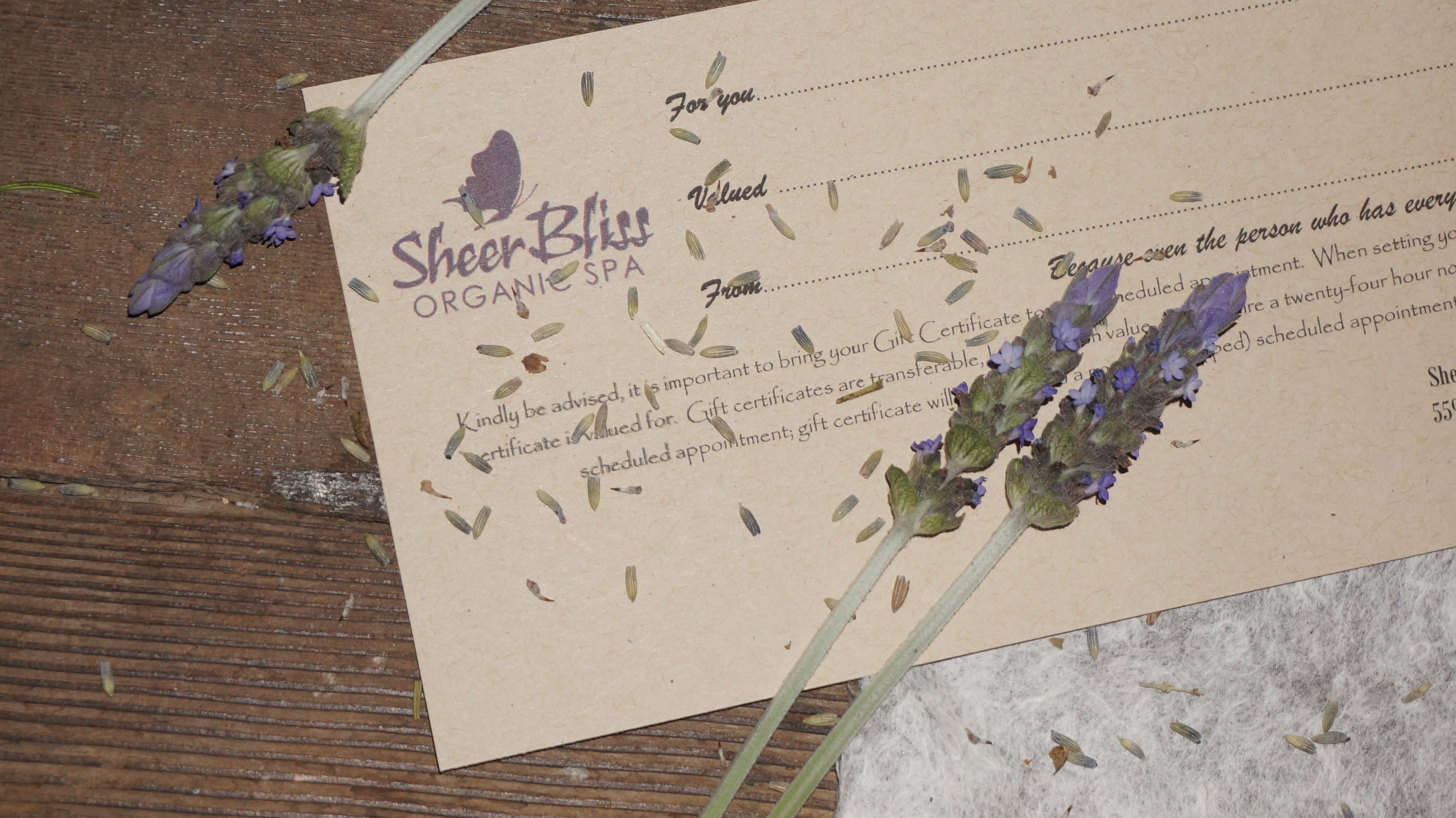 Sheer Bliss Organic Spa