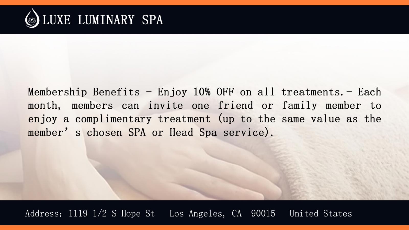 Luxe Luminary Spa